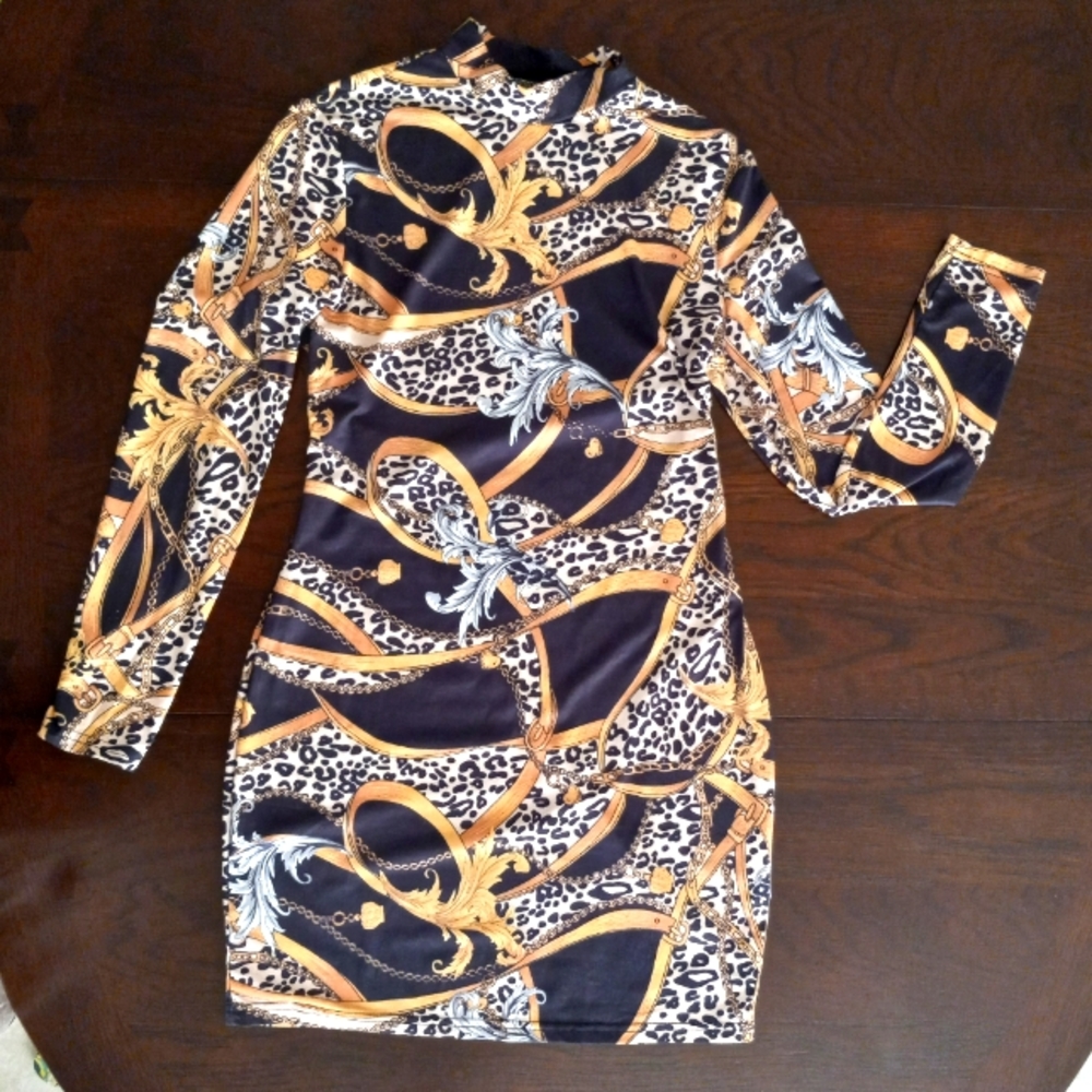 Semi animal print dress size L